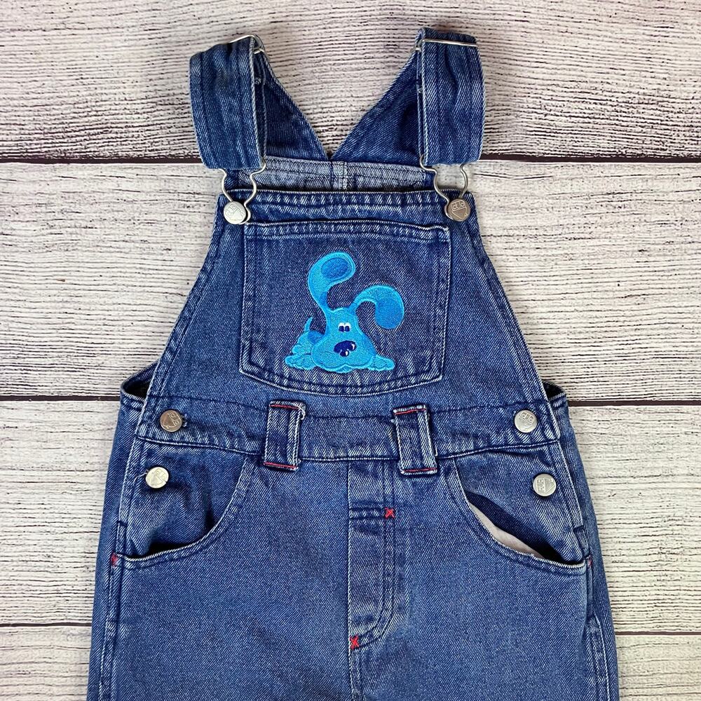Vintage 2000 Blues Clues Denim Character Overalls - Picture 5 of 8